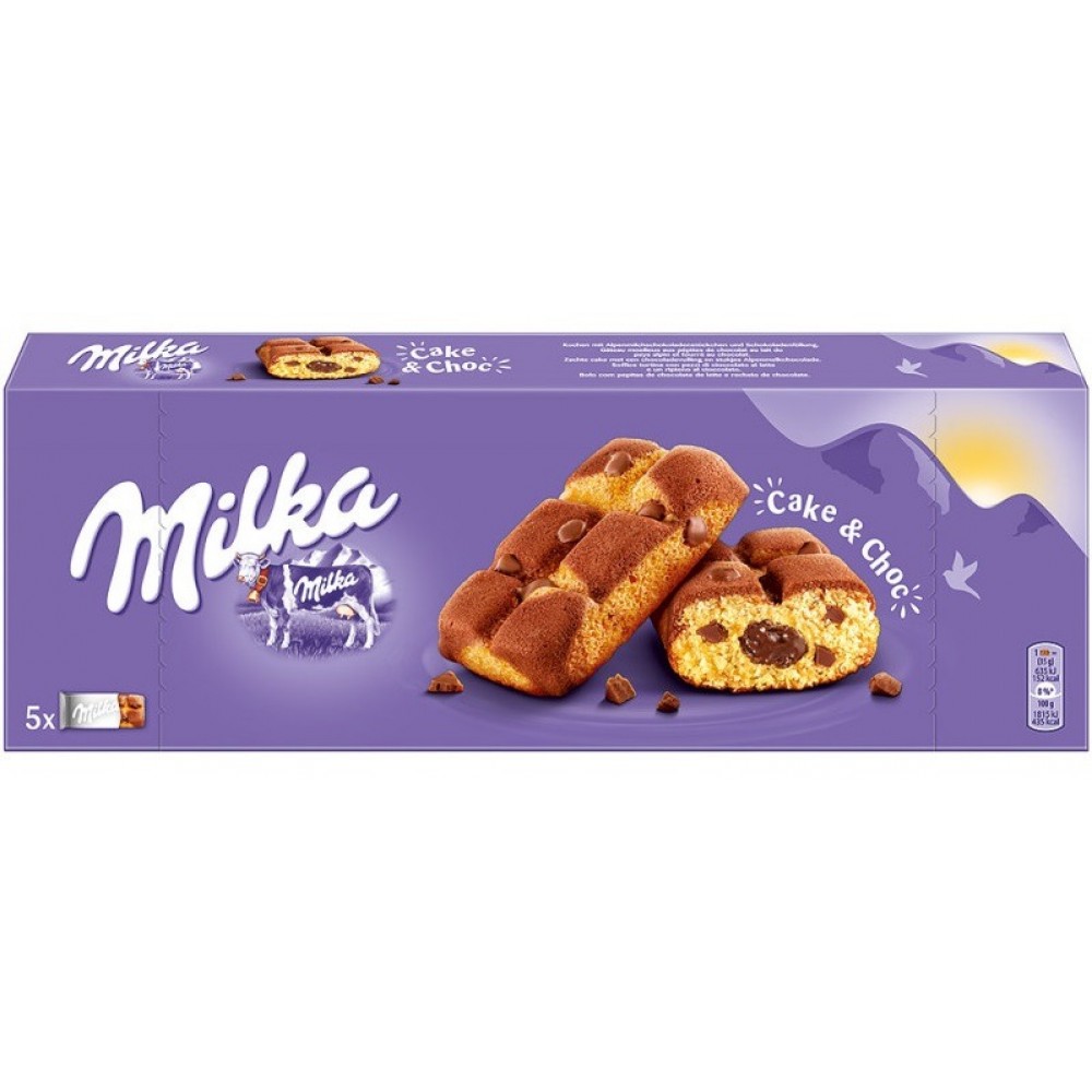 Бісквітні батончики Milka "Cake & Choc", 175 г