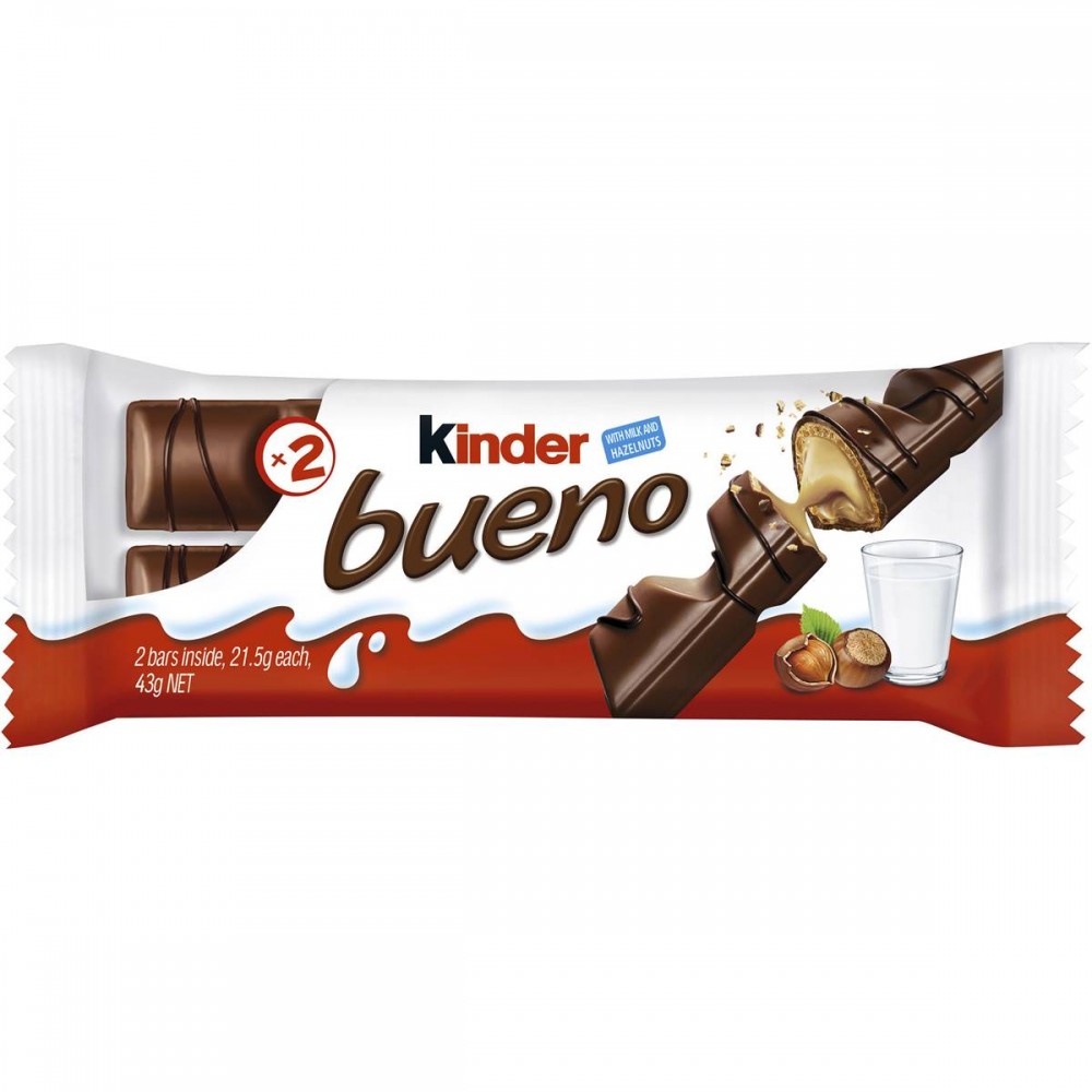 Шоколадні батончики "Kinder Bueno", 129 г