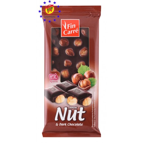 Шоколад "Fin Carre whole Nut  dark chocolate", 100 г