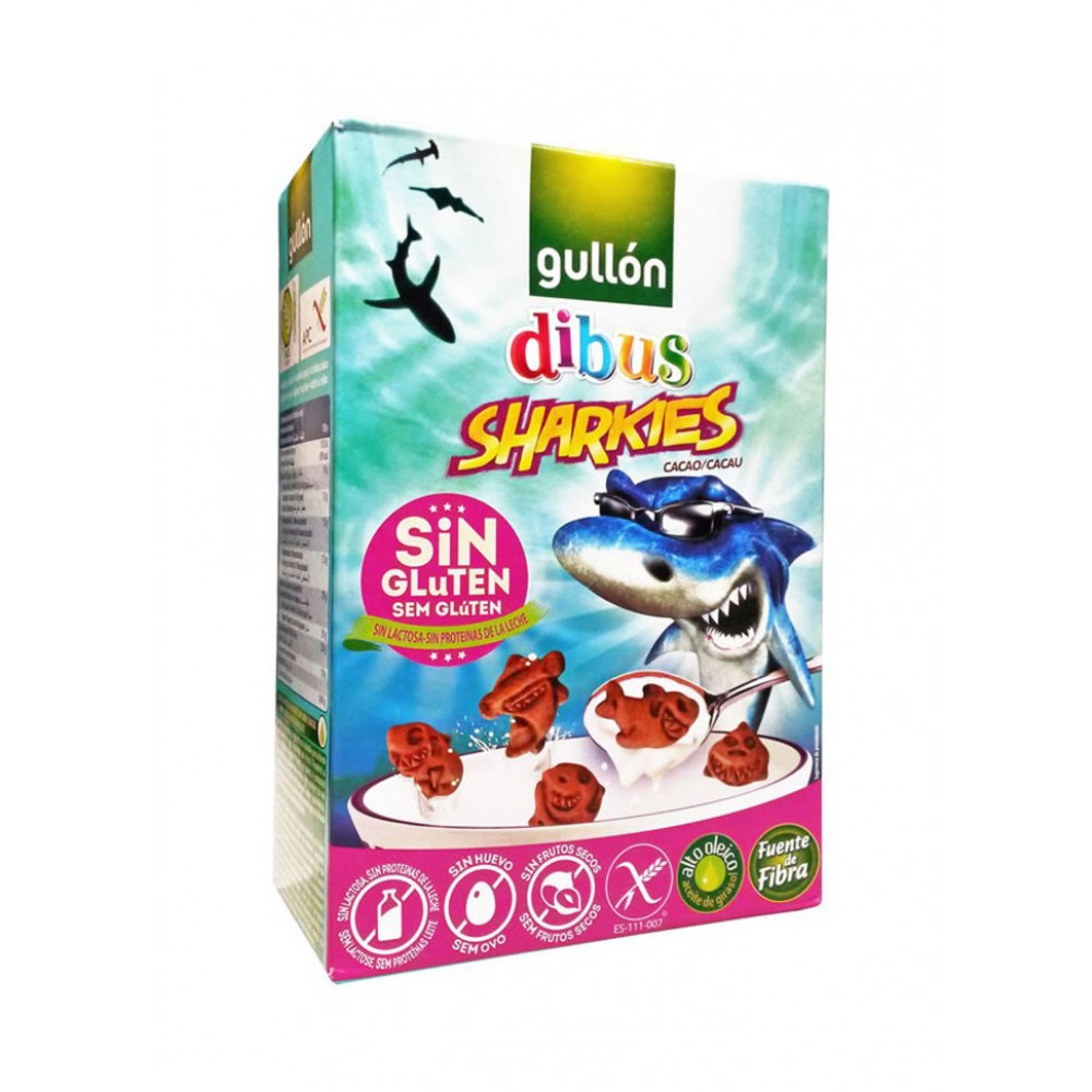 Дитяче печиво "Dibus Sharkies Cacao" 250 г