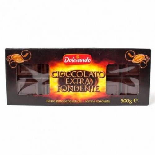 Чорний Шоколад "Dolciando Cioccolato Extra Fondente" 500г. Чорний Шоколад "Dolciando Cioccolato Extra Fondente" 500г.