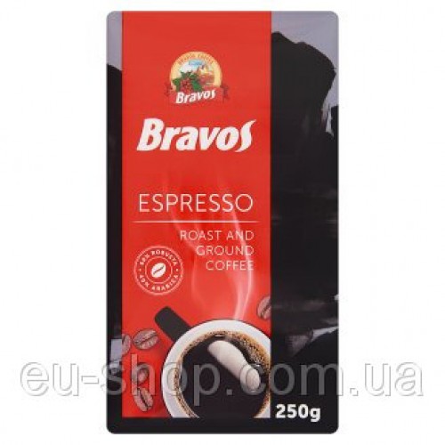 Кава мелена "Bravos Espresso" 250 г Кава мелена "Bravos Espresso" 250 г