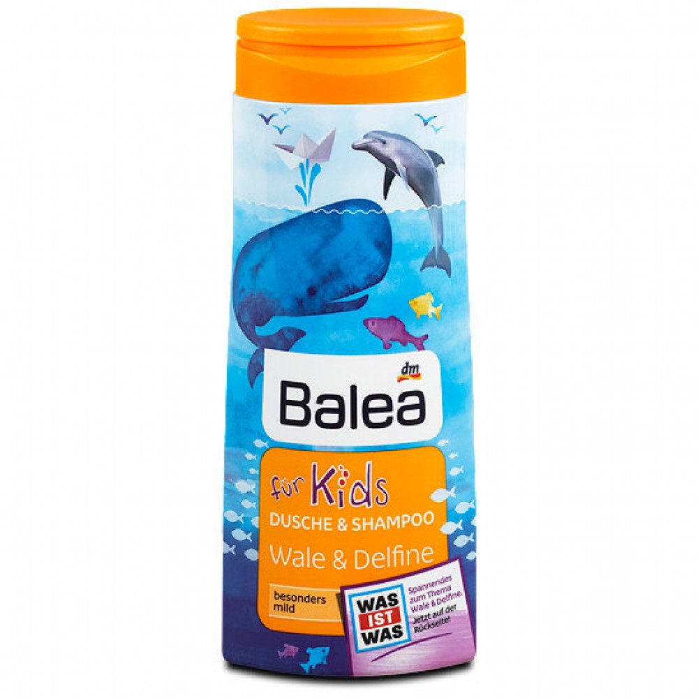 Гель+шампунь дитячий "Balea for Kids Wale@Delfine" 300 мл Гель+шампунь дитячий "Balea for Kids Wale@Delfine" 300 мл