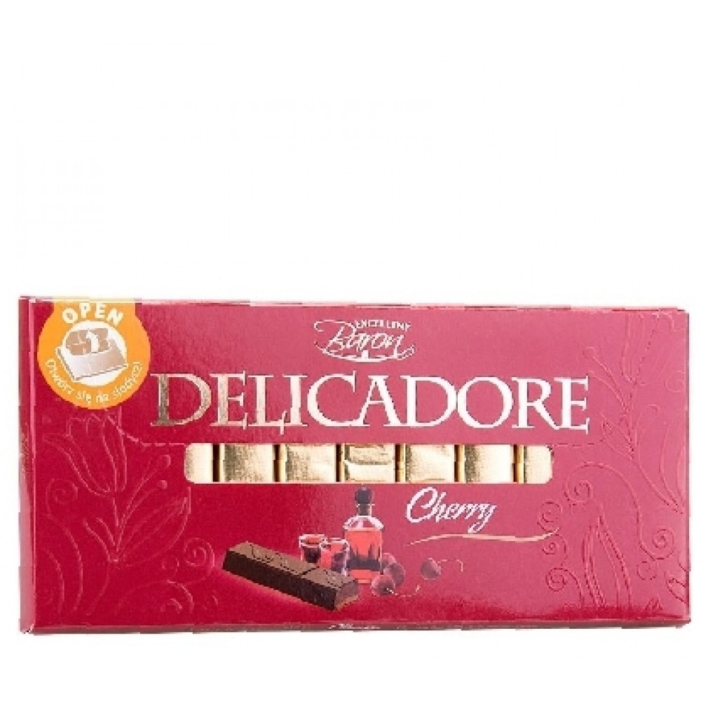 Молочний шоколад "Delicadore Cherry" вишневий смак, 200 г