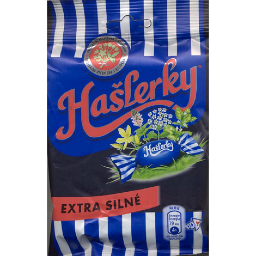 Льодяники "Haslerky Extra silne" 90г Льодяники "Haslerky Extra silne" 90г