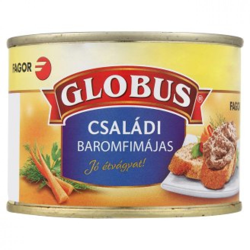 Паштет з яловичини "Globus családi baromfimájas"190 г Паштет з яловичини "Globus családi baromfimájas"190 г