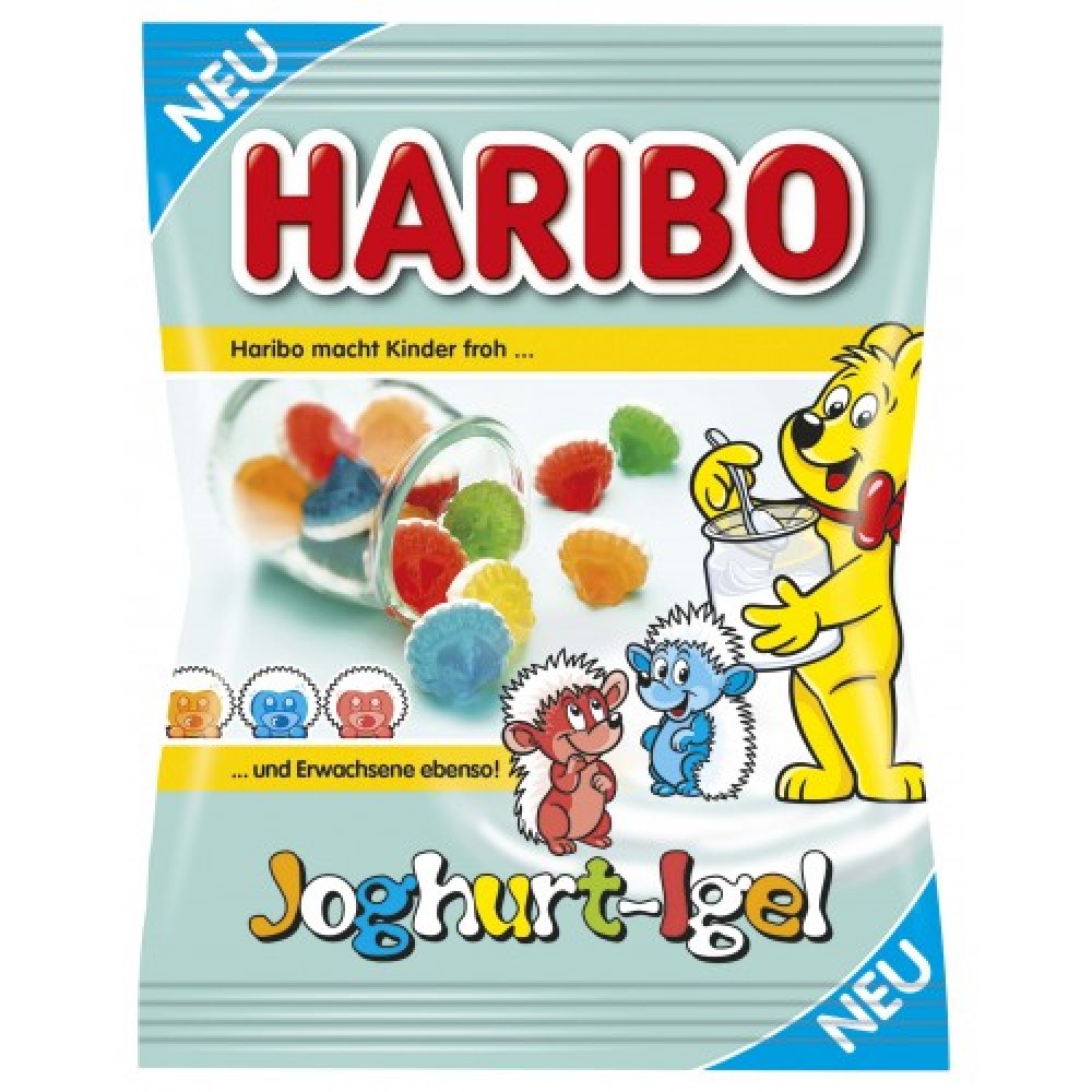 Жувальні цукерки "Haribo JOGHURT IGEL", 175 г