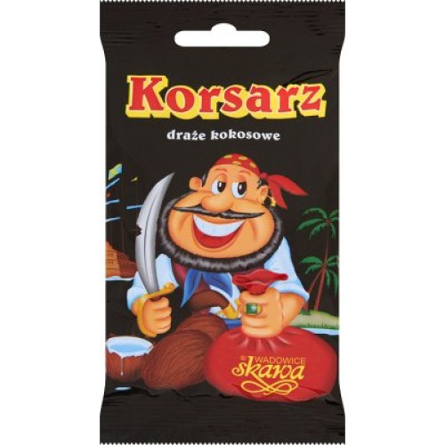 Драже з кокосовою начинкою  "KORSARZ" 70 г