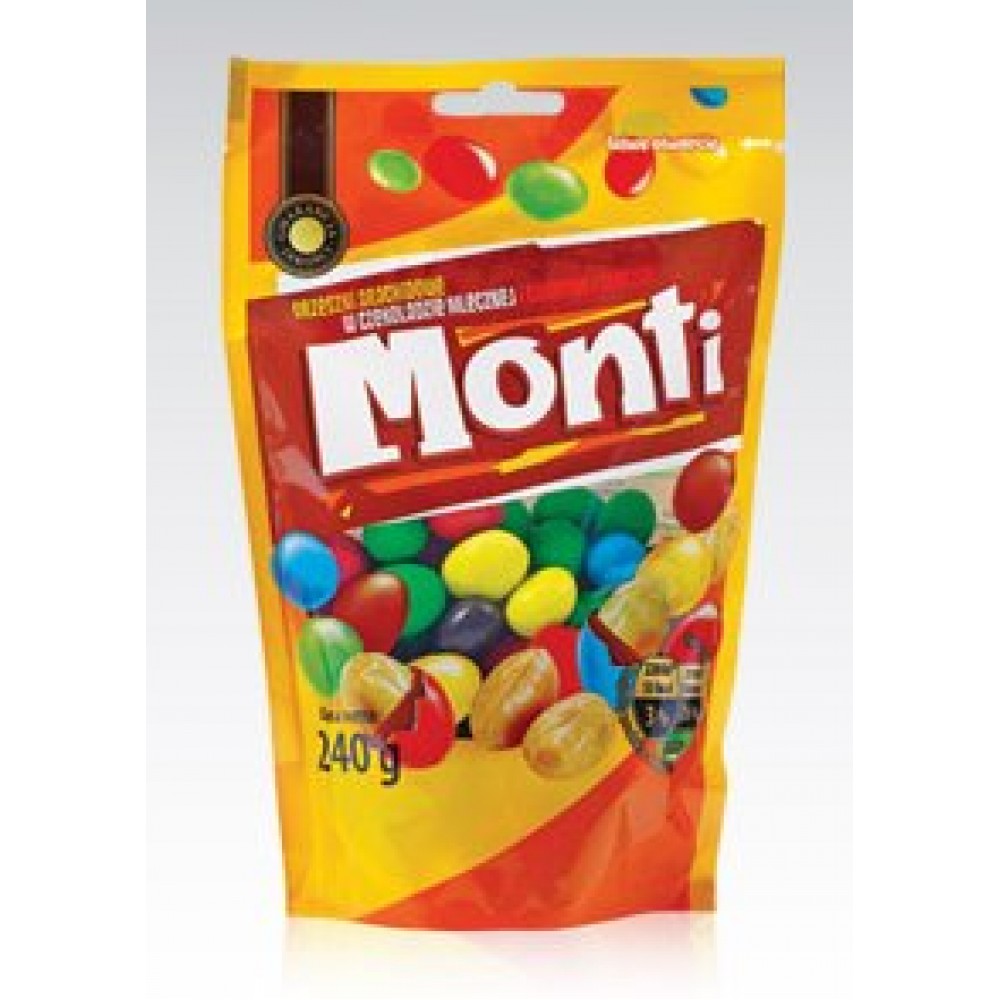 Арахіс в шоколадній глазурі "MONTI" 240г Арахіс в шоколадній глазурі "MONTI" 240г