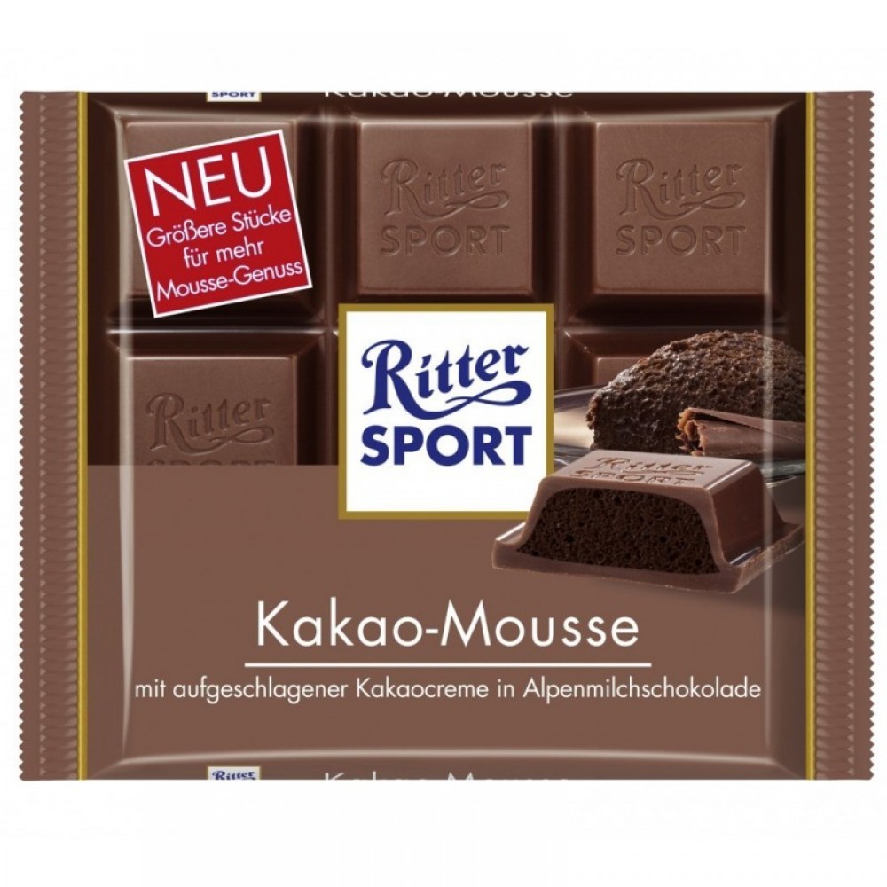 Молочний шоколад "Ritter Sport Kakao-Mousse", 100 г